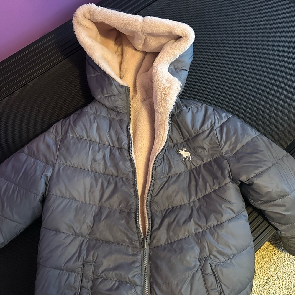 Abercrombie kids, reversible fleece jacket